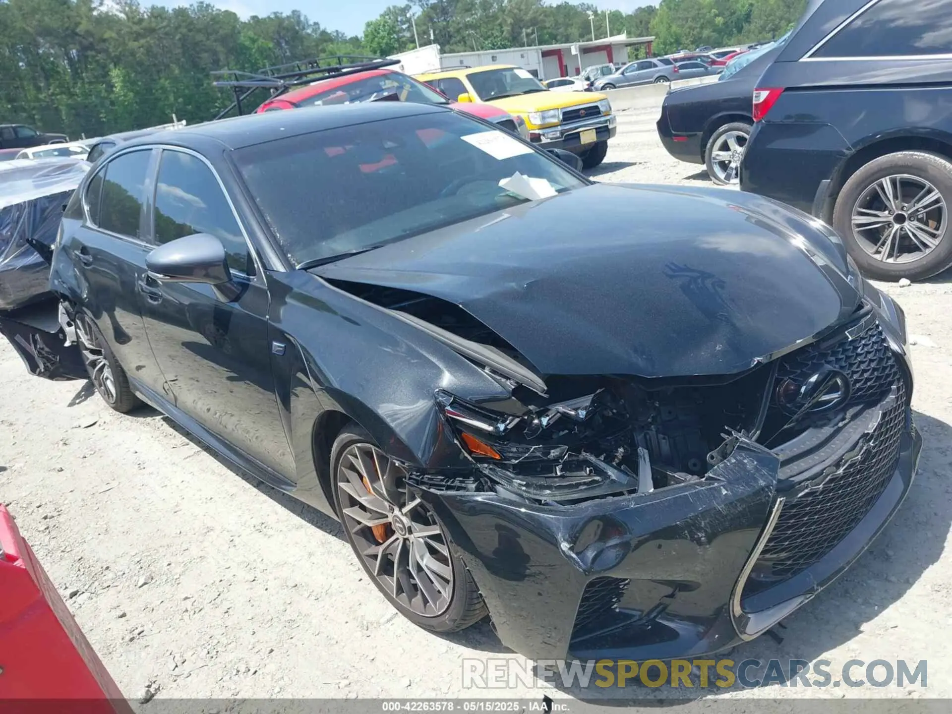 1 fotografías del automóvil dañado JTHBP1BL6KA003000 LEXUS GS F 2019