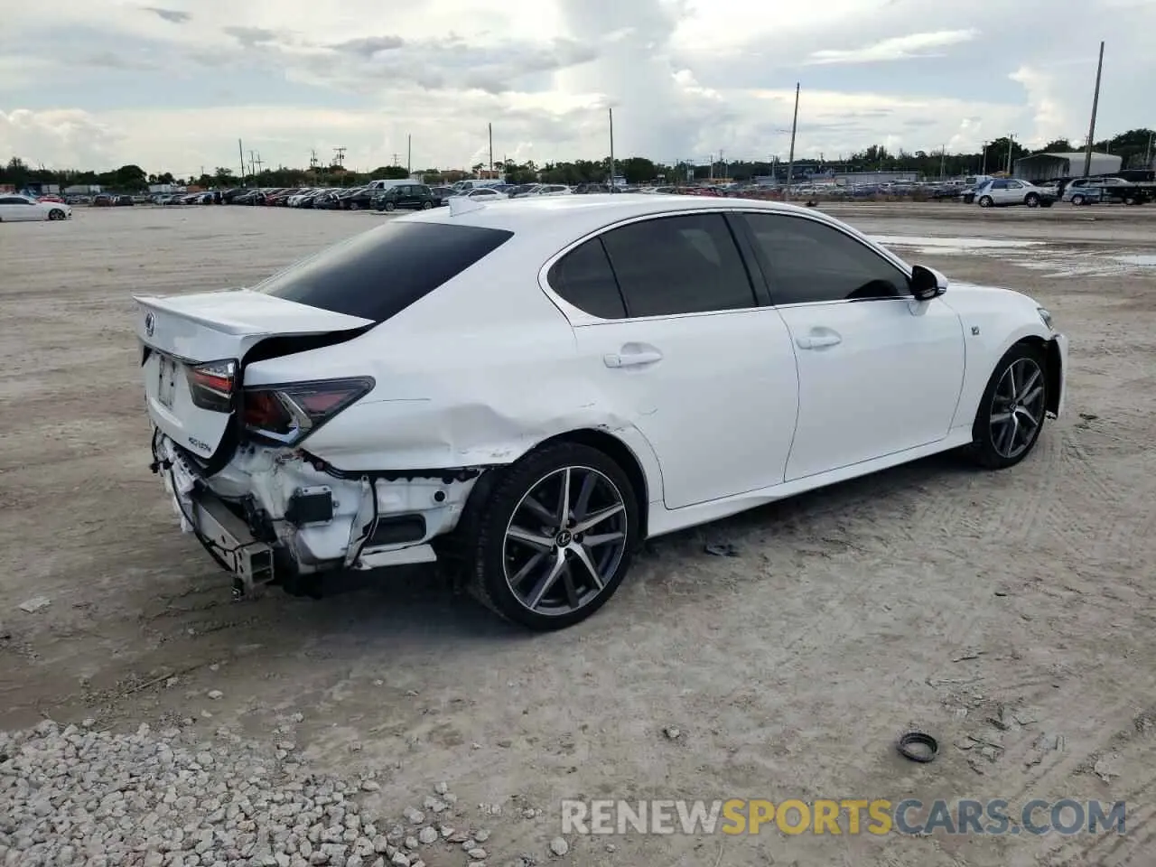 4 fotografías del automóvil dañado JTHBZ1BL1KA018465 LEXUS GS350 2019