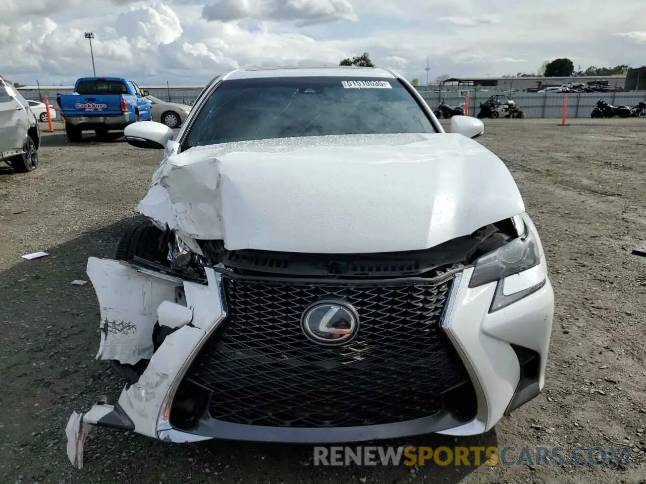 5 fotografías del automóvil dañado JTHBZ1BL7KA017742 LEXUS GS350 2019