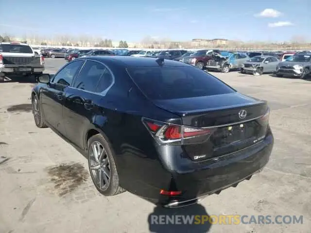 3 fotografías del automóvil dañado JTHCZ1BL1KA010905 LEXUS GS350 2019