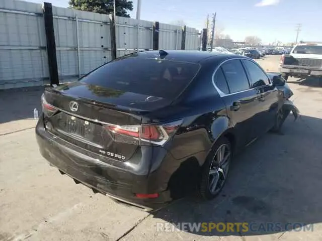 4 fotografías del automóvil dañado JTHCZ1BL1KA010905 LEXUS GS350 2019