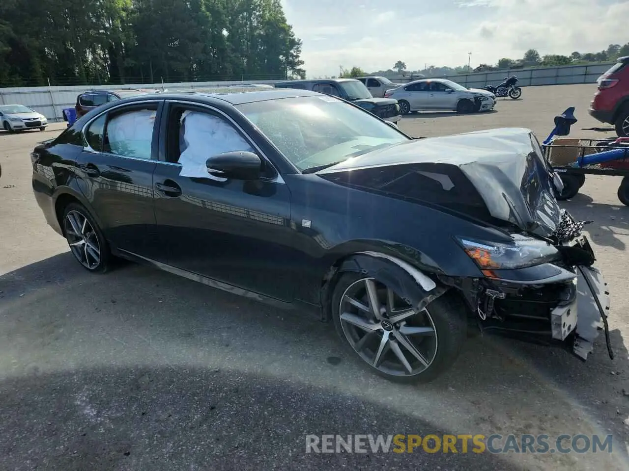 4 fotografías del automóvil dañado JTHCZ1BL3KA011831 LEXUS GS350 2019
