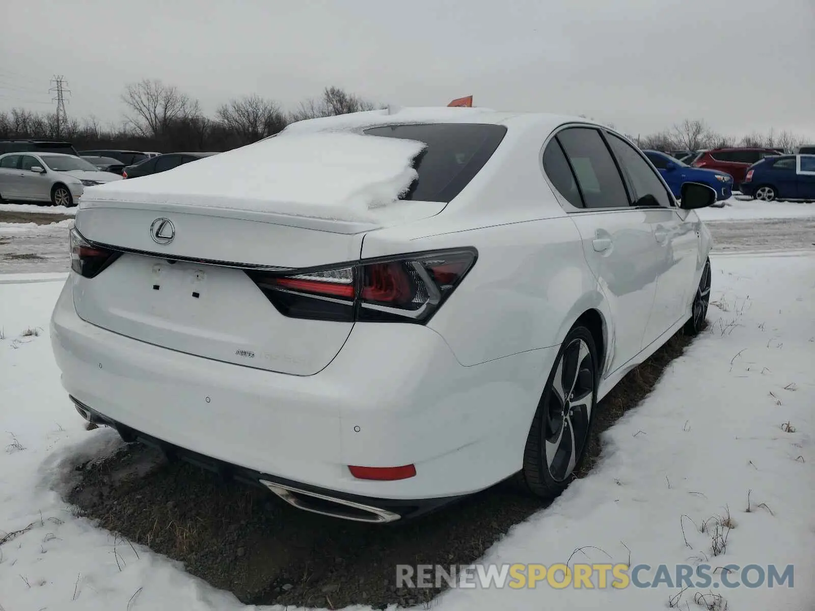 4 fotografías del automóvil dañado JTHEZ1CL8LA012823 LEXUS GS350 2020
