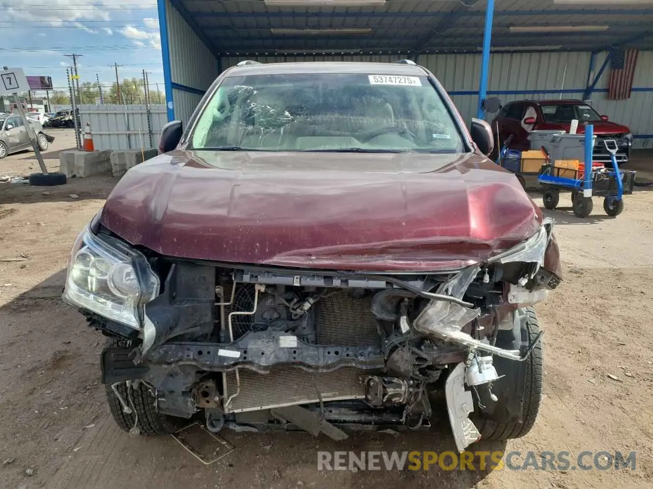 5 fotografías del automóvil dañado JTJBM7FX0K5219876 LEXUS GX 2019