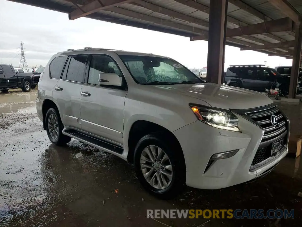 4 fotografías del automóvil dañado JTJBM7FX0K5232059 LEXUS GX 2019