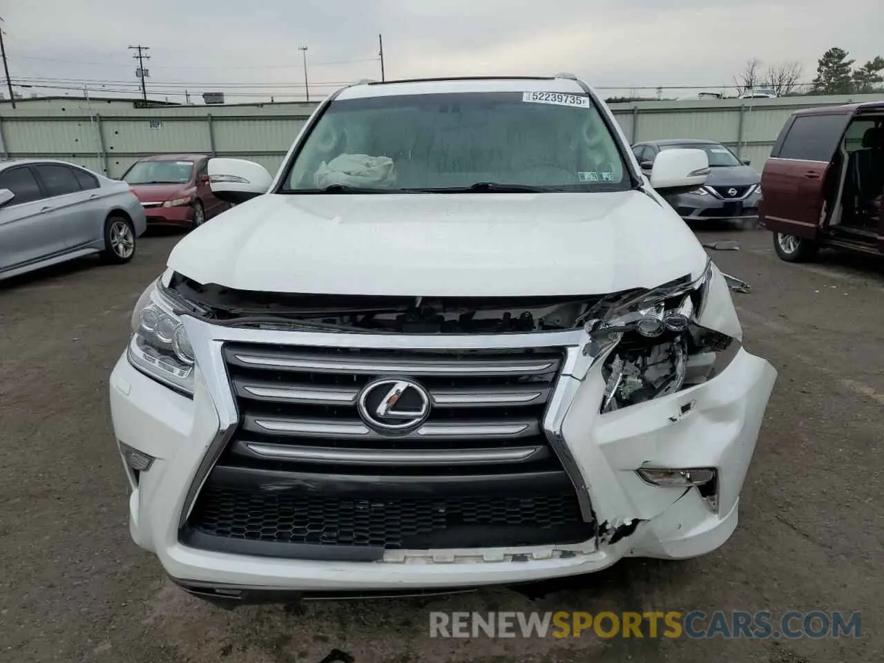 5 fotografías del automóvil dañado JTJBM7FX0K5235382 LEXUS GX 2019