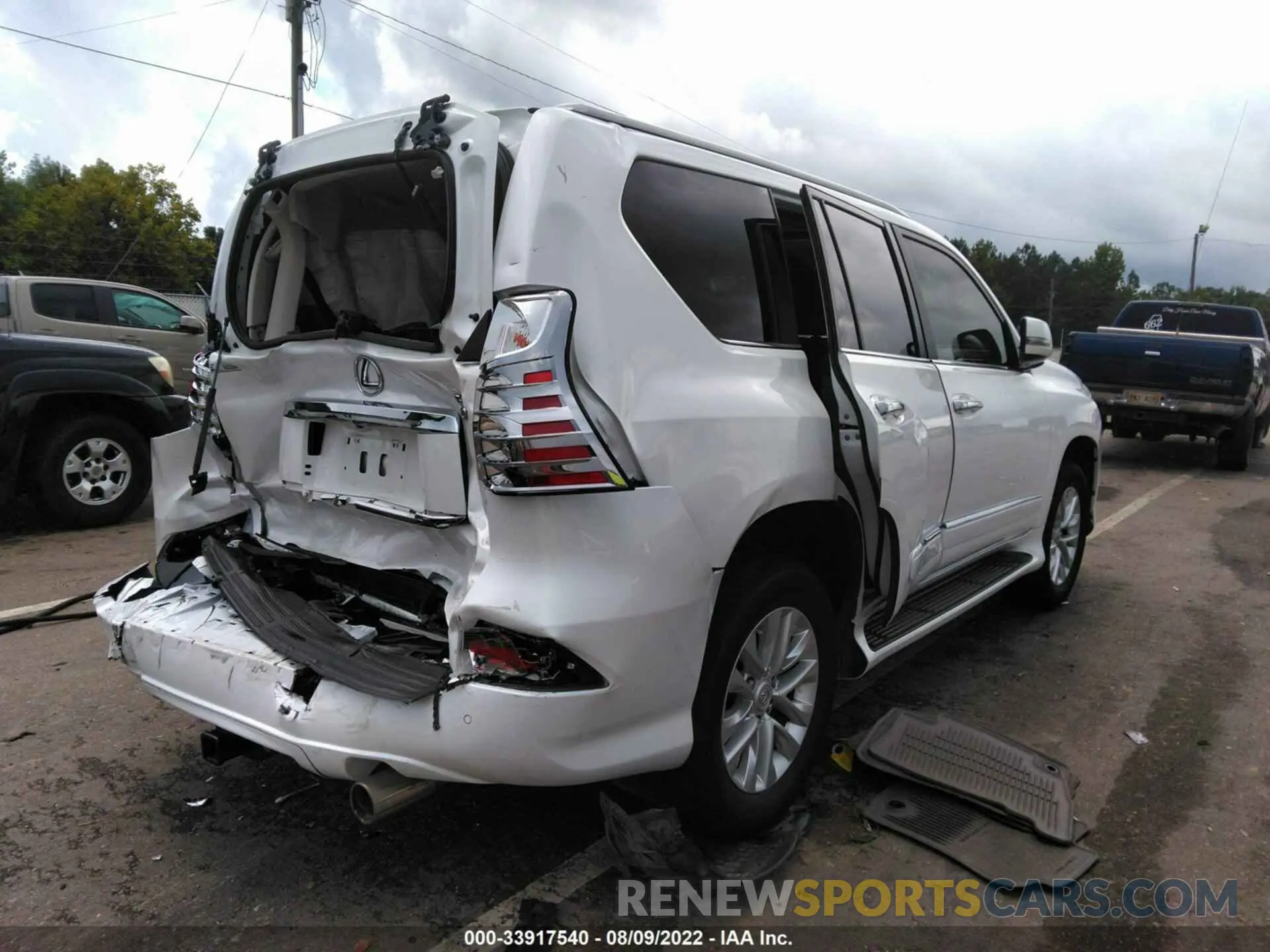 4 fotografías del automóvil dañado JTJBM7FX1K5226626 LEXUS GX 2019