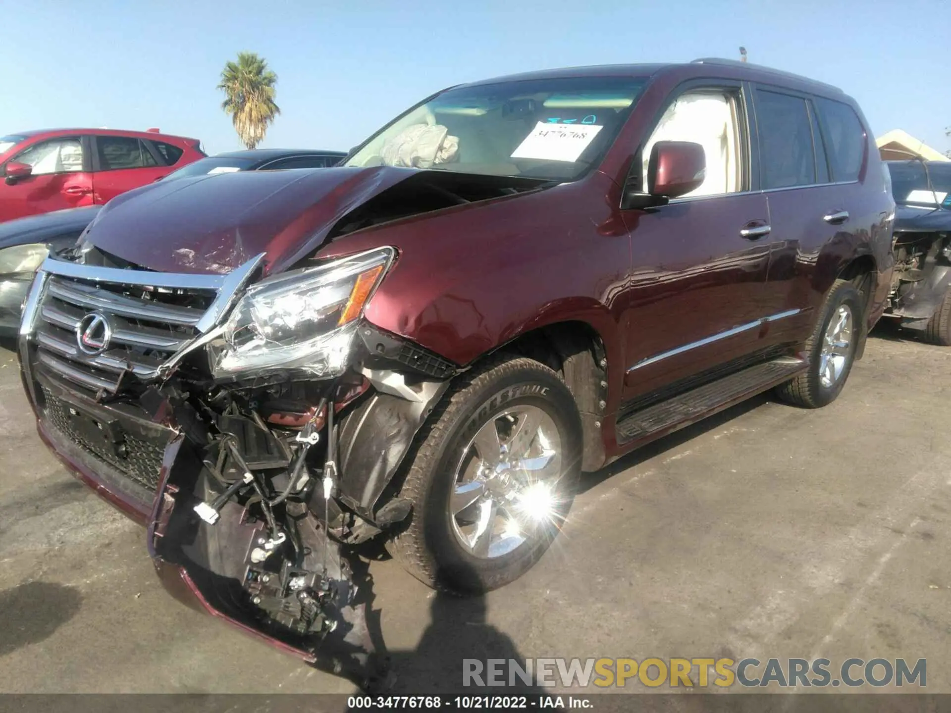 2 fotografías del automóvil dañado JTJBM7FX1K5234290 LEXUS GX 2019