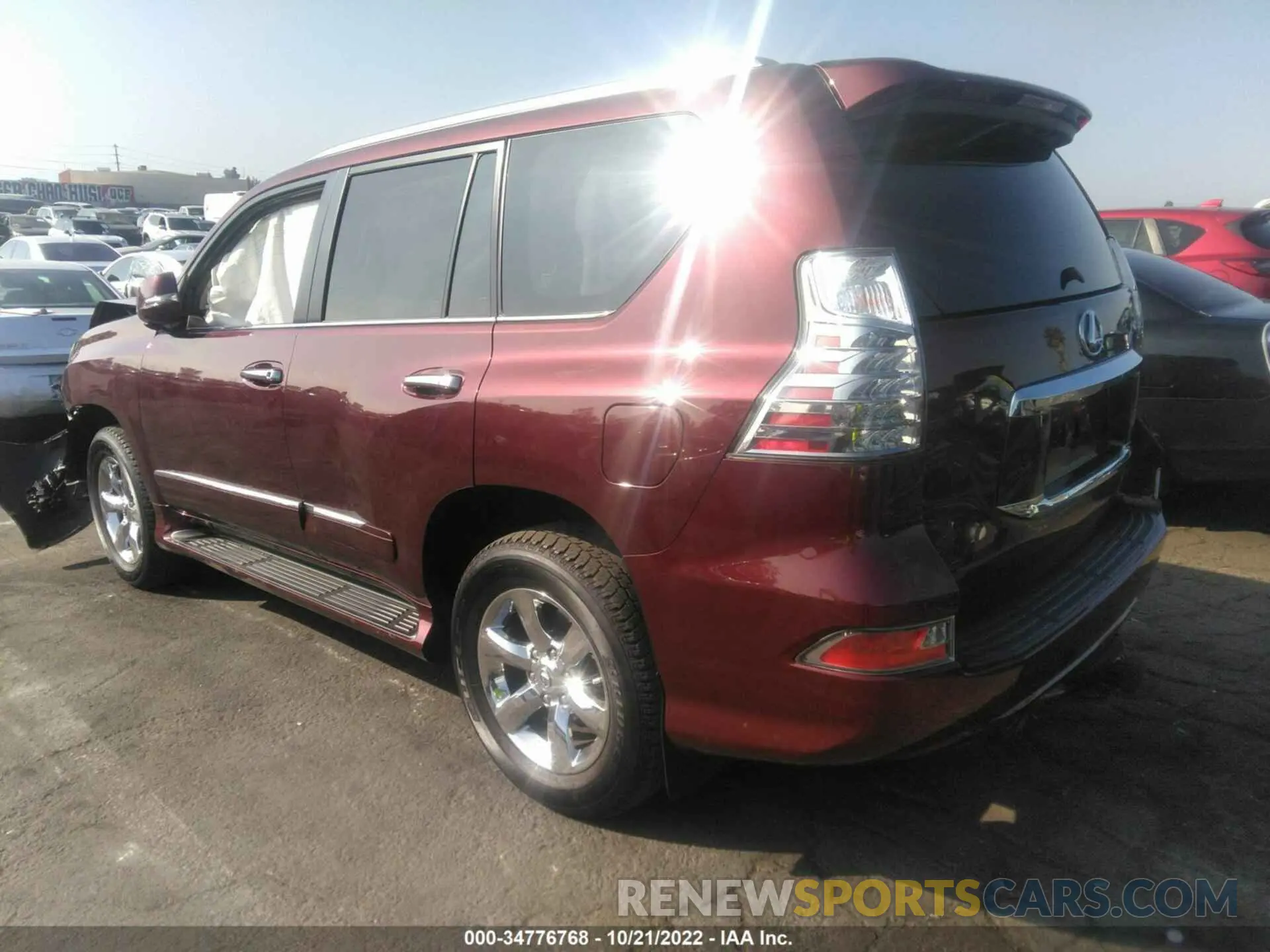 3 fotografías del automóvil dañado JTJBM7FX1K5234290 LEXUS GX 2019