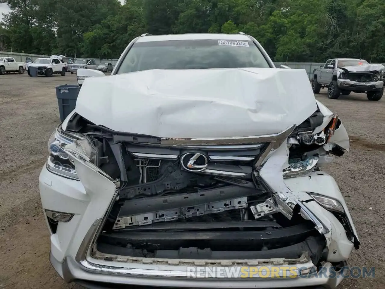 5 fotografías del automóvil dañado JTJBM7FX3K5237482 LEXUS GX 2019