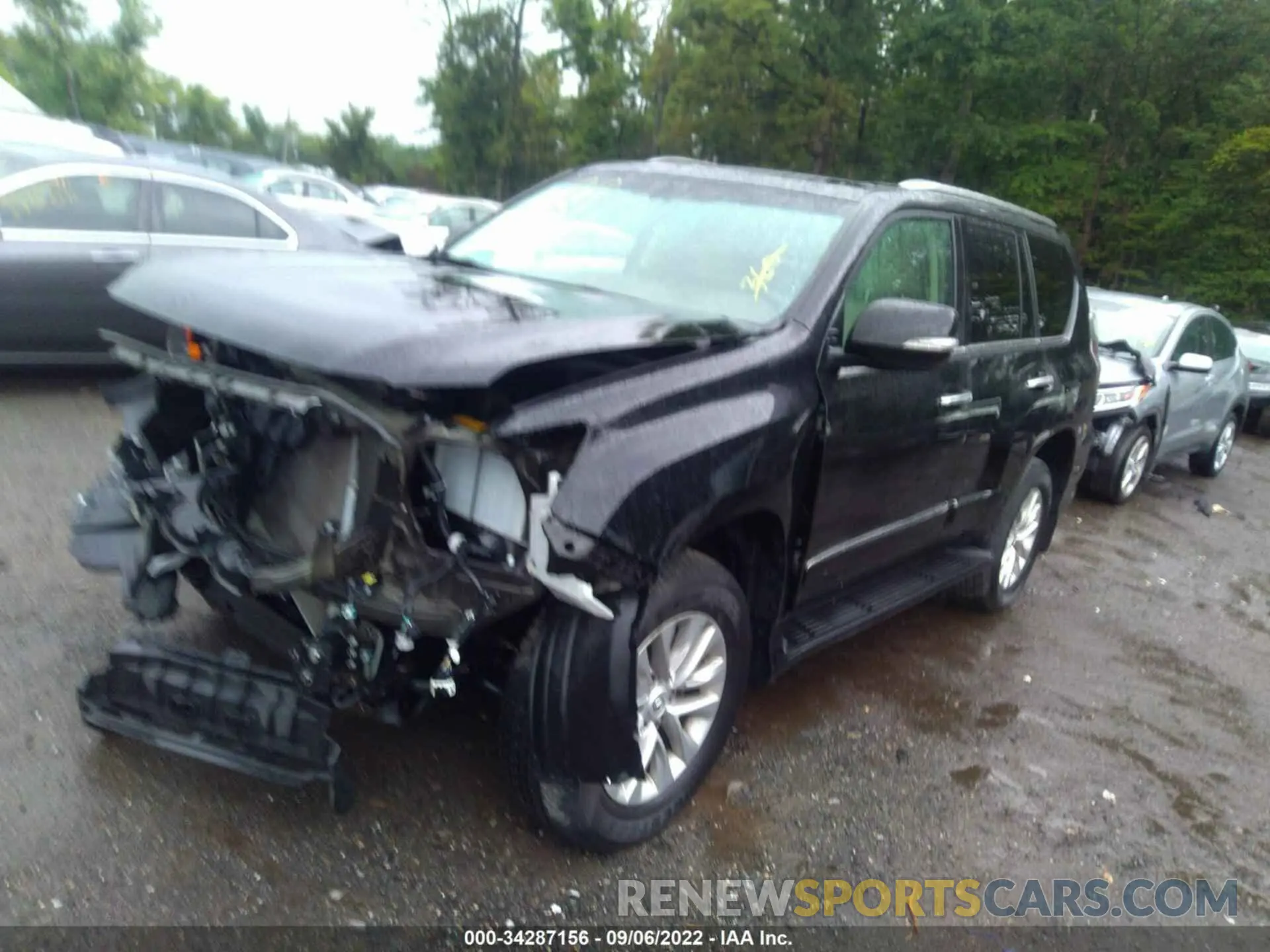 2 fotografías del automóvil dañado JTJBM7FX4K5222098 LEXUS GX 2019