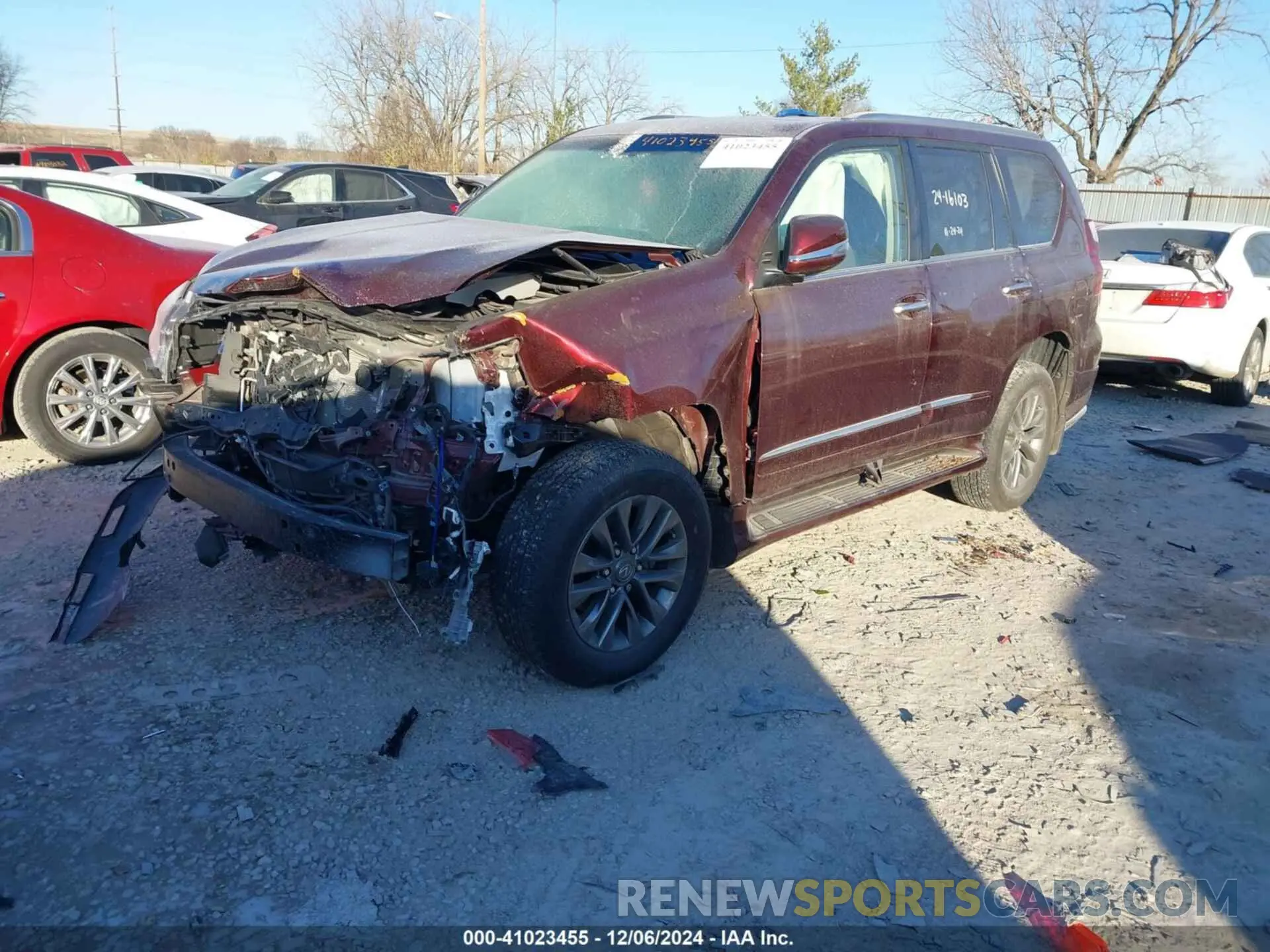 2 fotografías del automóvil dañado JTJBM7FX5K5240125 LEXUS GX 2019