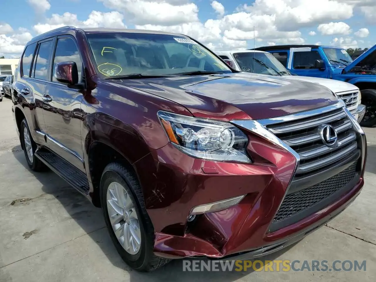 1 fotografías del automóvil dañado JTJBM7FXXK5225250 LEXUS GX 2019