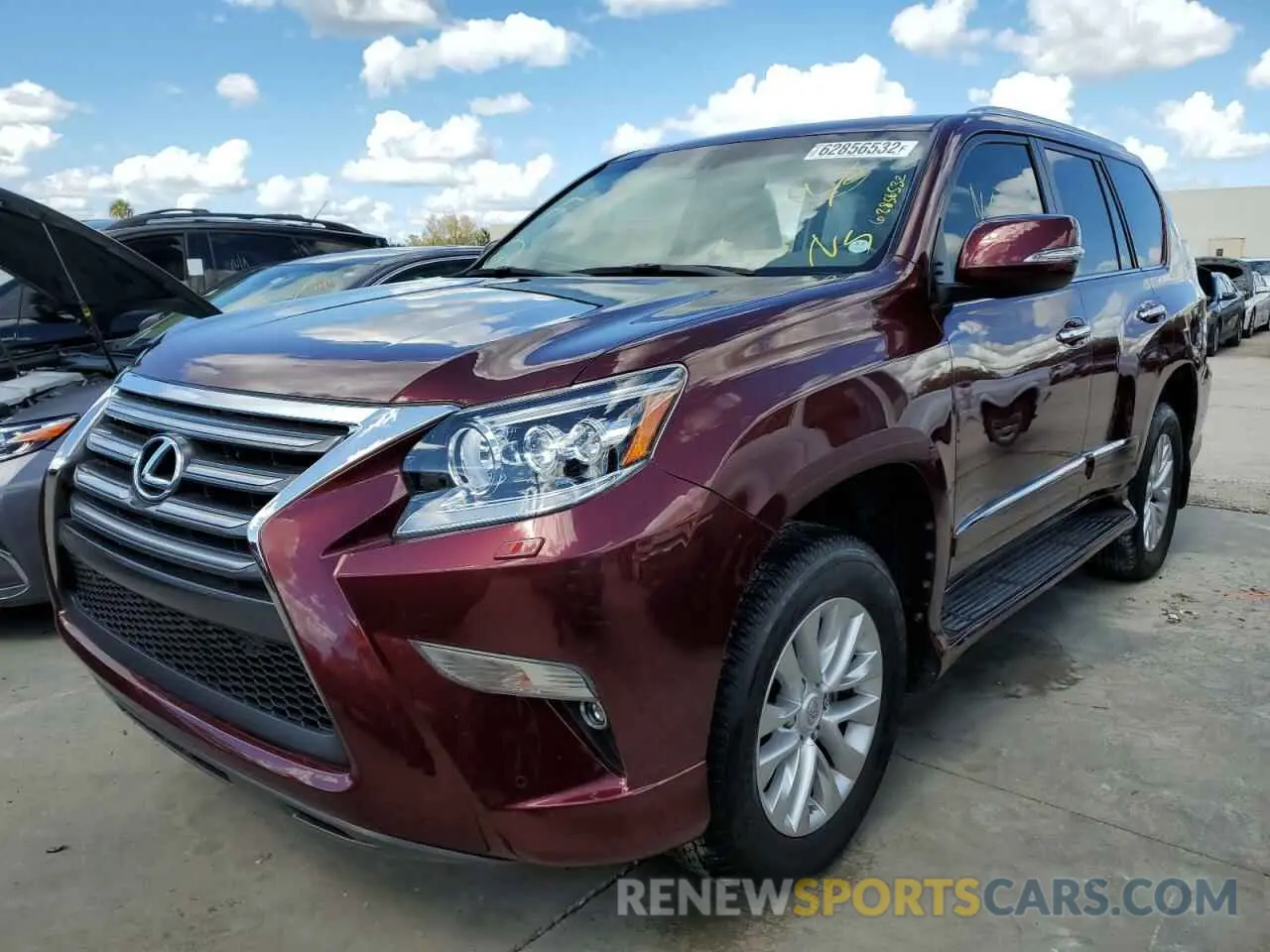 2 fotografías del automóvil dañado JTJBM7FXXK5225250 LEXUS GX 2019