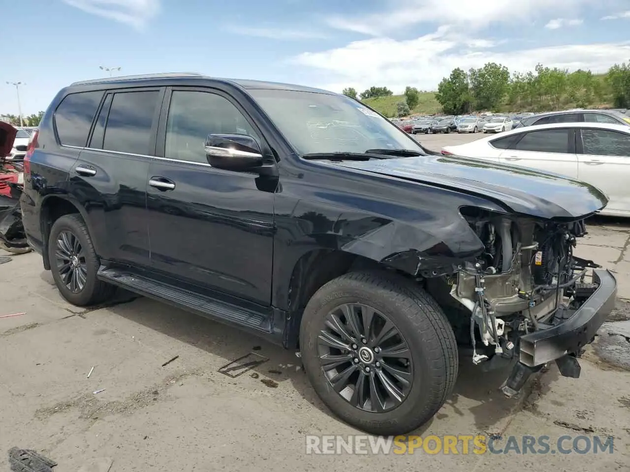 4 fotografías del automóvil dañado JTJAM7BX0L5247213 LEXUS GX 2020