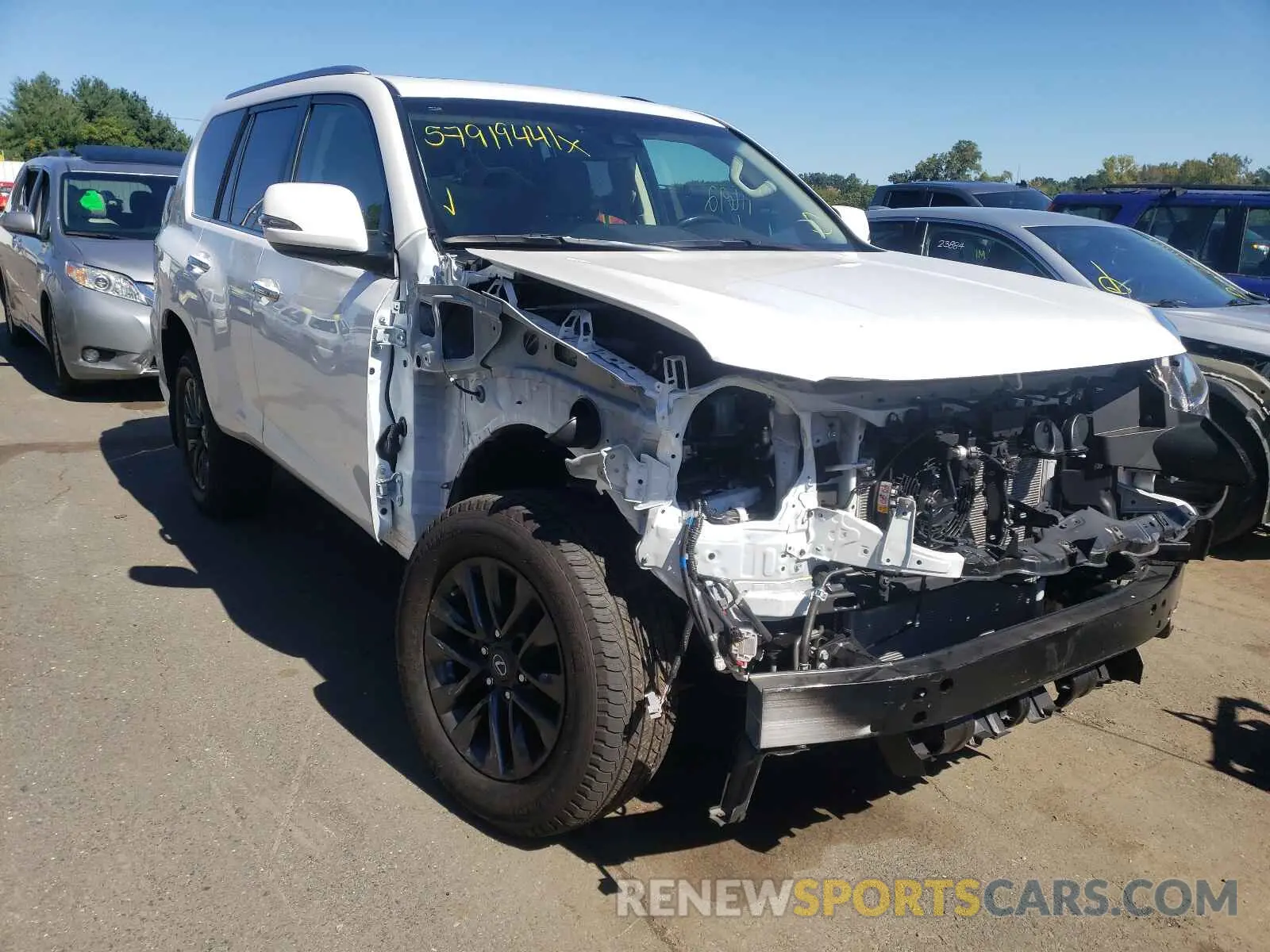 1 fotografías del automóvil dañado JTJAM7BX2L5251599 LEXUS GX 2020