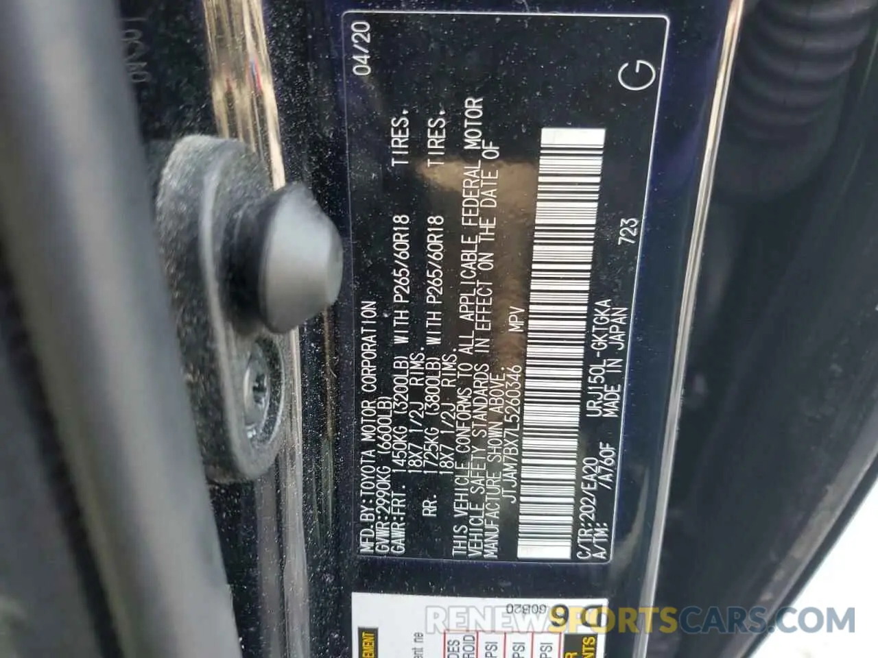 14 fotografías del automóvil dañado JTJAM7BX7L5260346 LEXUS GX 2020