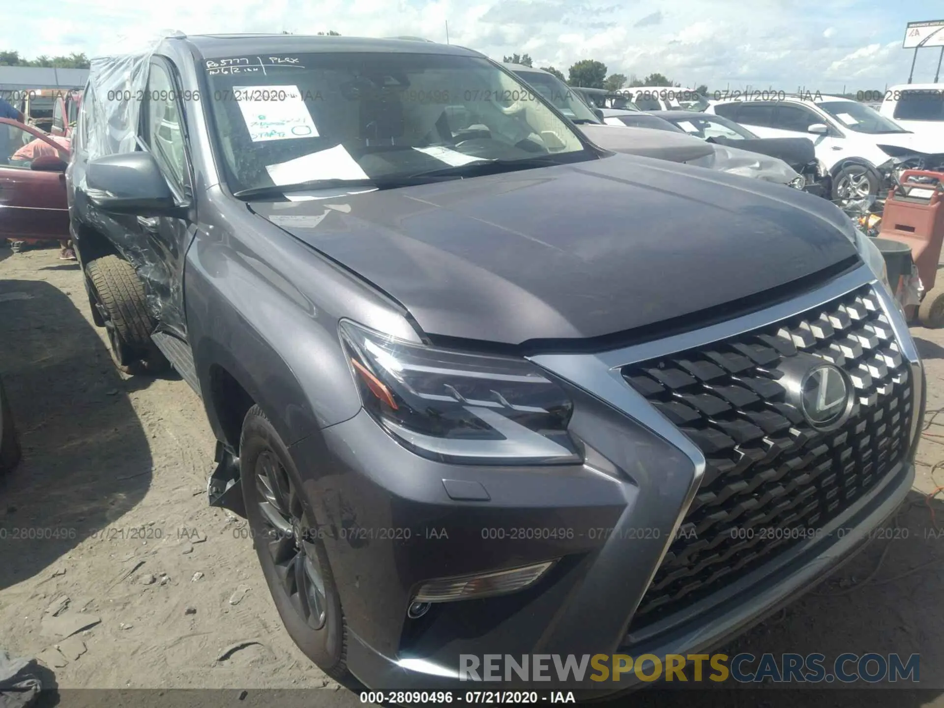 1 fotografías del automóvil dañado JTJAM7BX9L5257657 LEXUS GX 2020