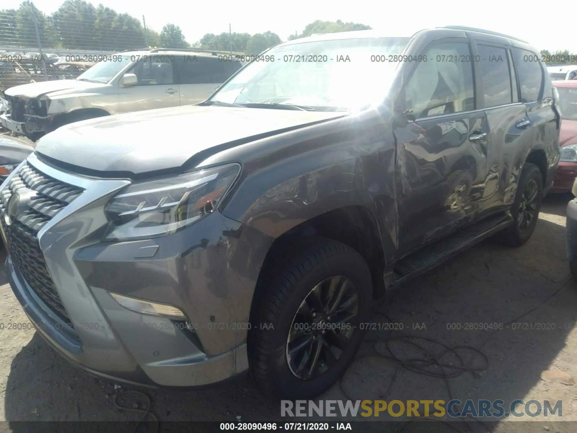 2 fotografías del automóvil dañado JTJAM7BX9L5257657 LEXUS GX 2020