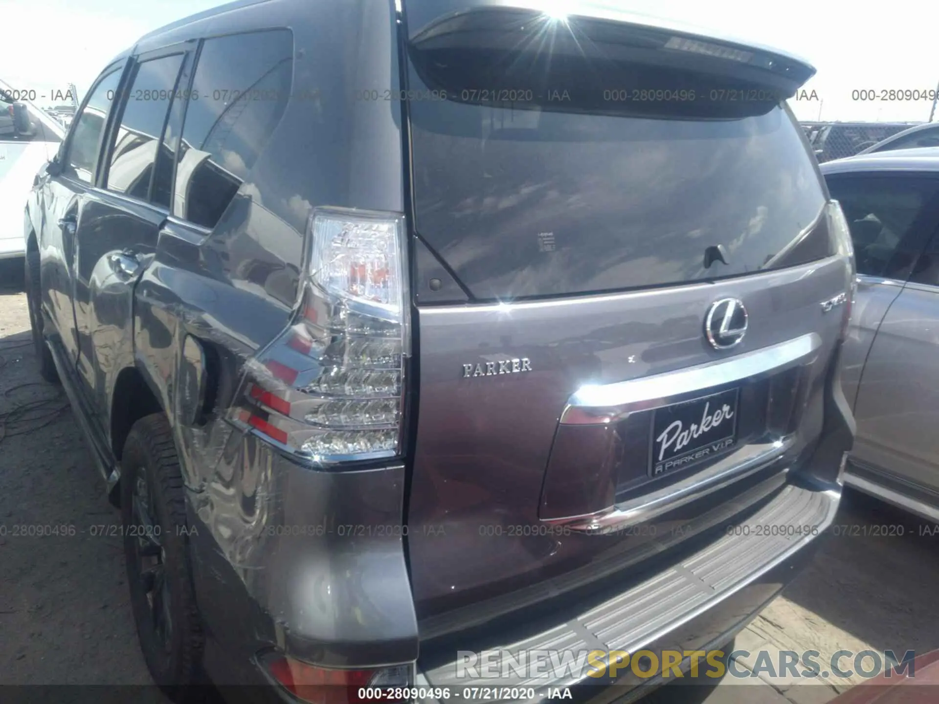 3 fotografías del automóvil dañado JTJAM7BX9L5257657 LEXUS GX 2020