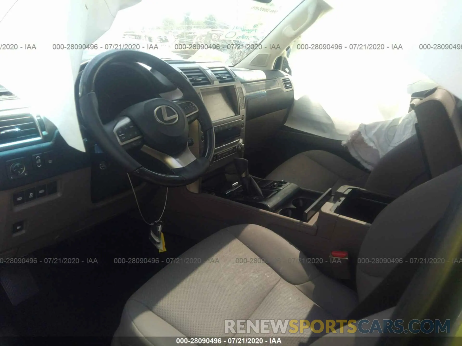 5 fotografías del automóvil dañado JTJAM7BX9L5257657 LEXUS GX 2020