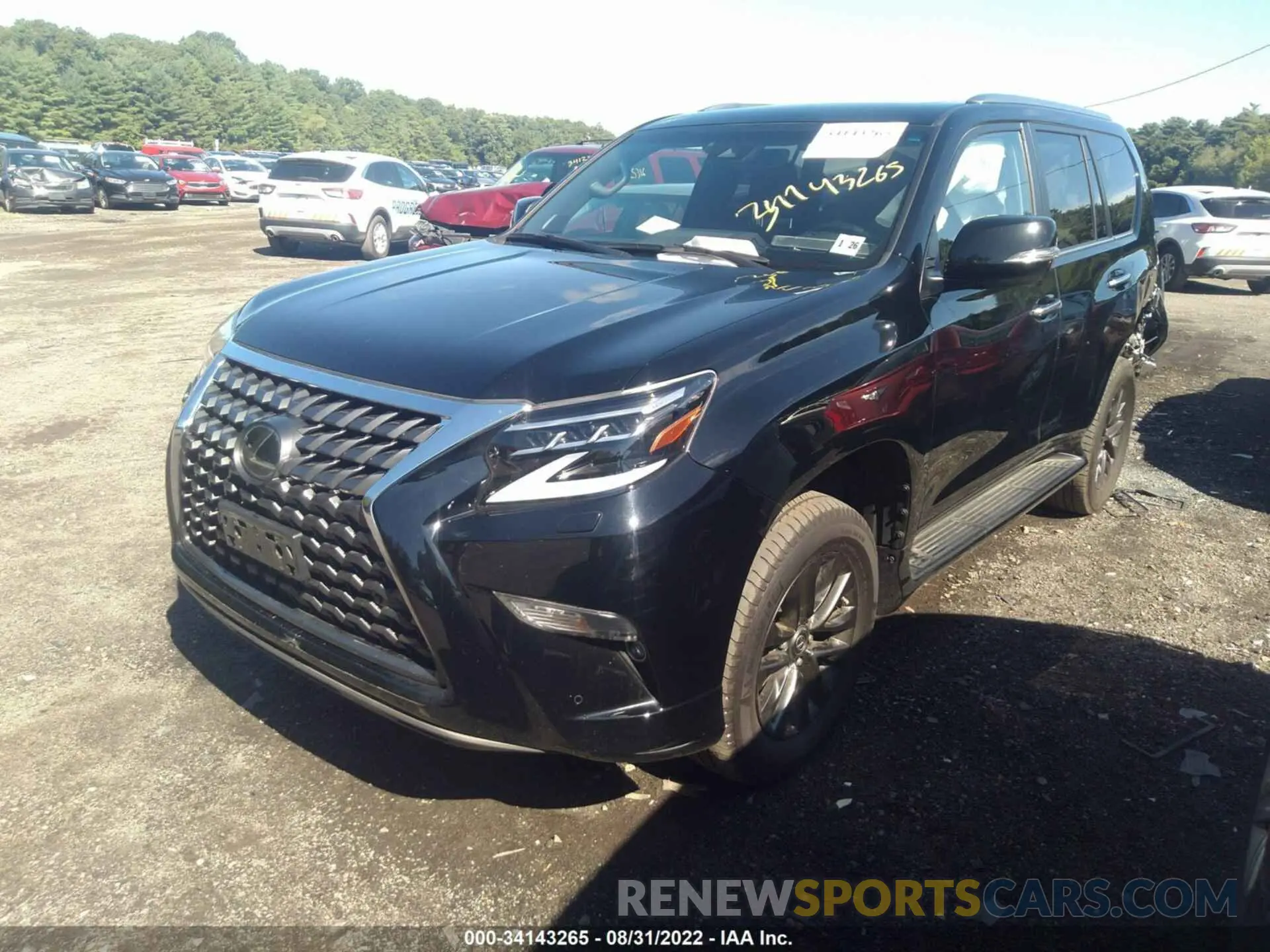 2 fotografías del automóvil dañado JTJAM7BX0M5268502 LEXUS GX 2021