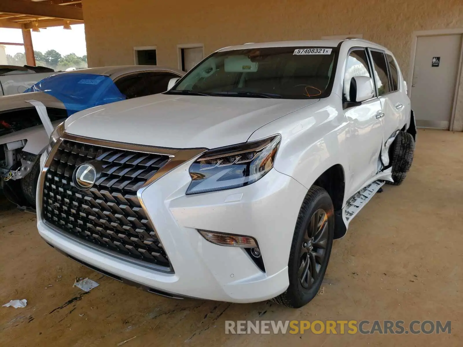 2 fotografías del automóvil dañado JTJAM7BX0M5271884 LEXUS GX 2021