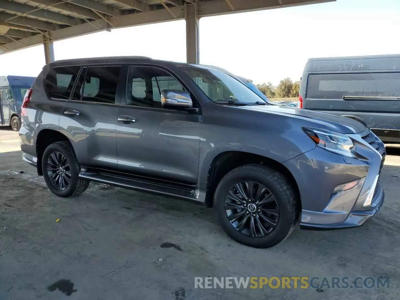 4 fotografías del automóvil dañado JTJAM7BX0M5273473 LEXUS GX 2021