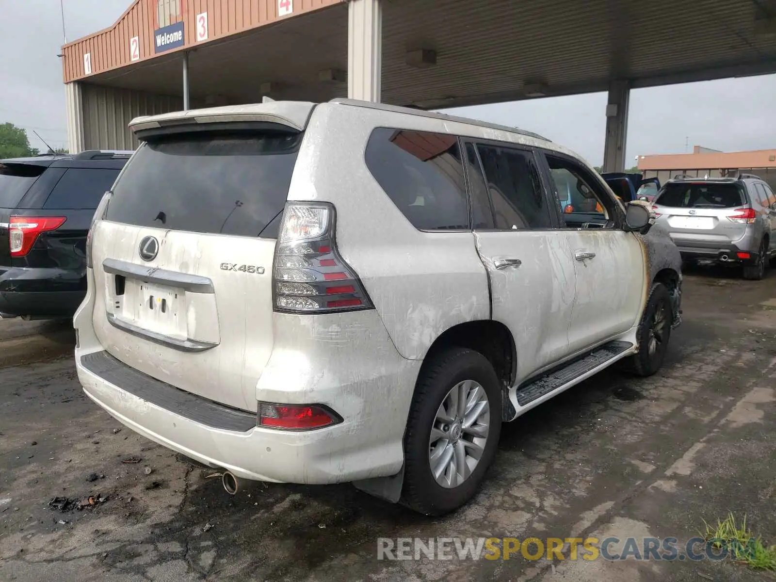 4 fotografías del automóvil dañado JTJAM7BX0M5276714 LEXUS GX 2021