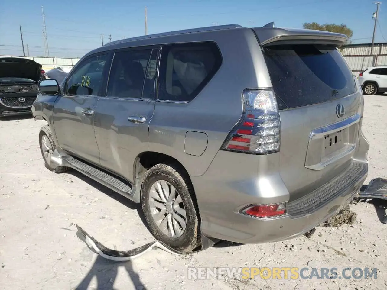 3 fotografías del automóvil dañado JTJAM7BX0M5277068 LEXUS GX 2021