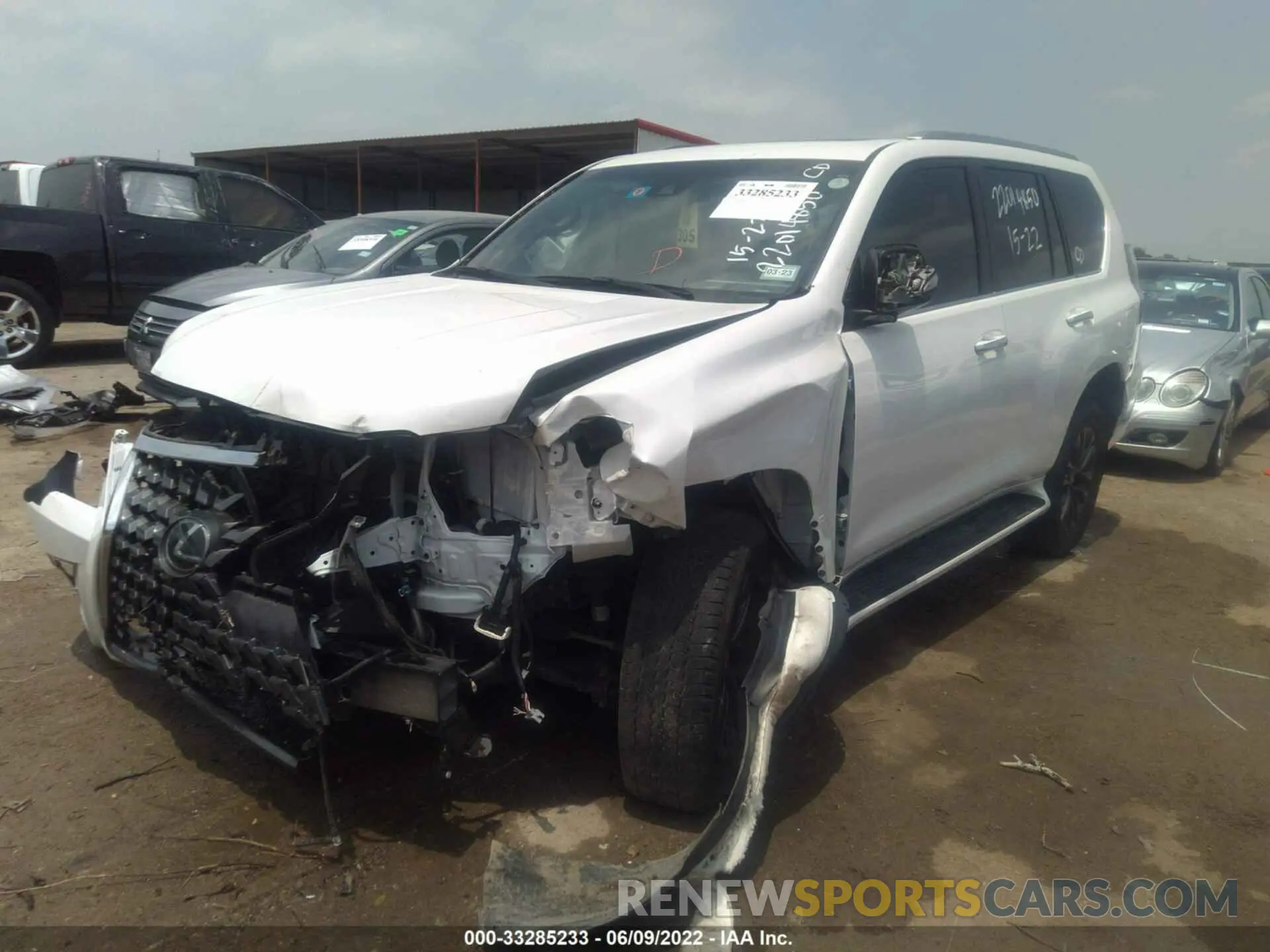 2 fotografías del automóvil dañado JTJAM7BX0M5282187 LEXUS GX 2021