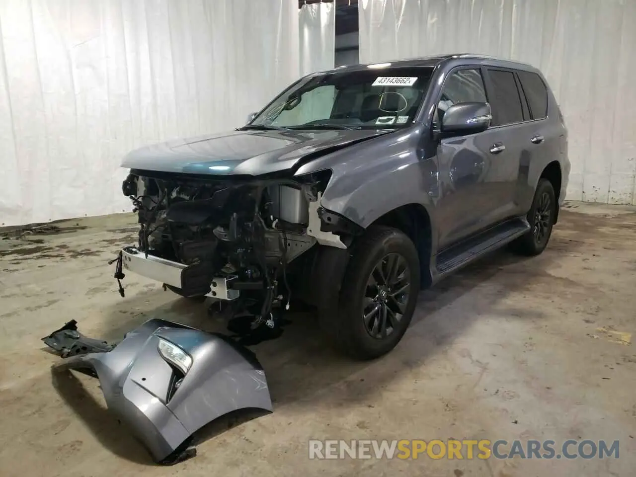 2 fotografías del automóvil dañado JTJAM7BX0M5282996 LEXUS GX 2021
