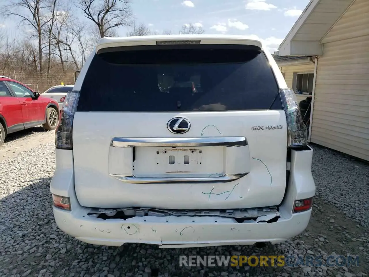6 fotografías del automóvil dañado JTJAM7BX0M5286689 LEXUS GX 2021
