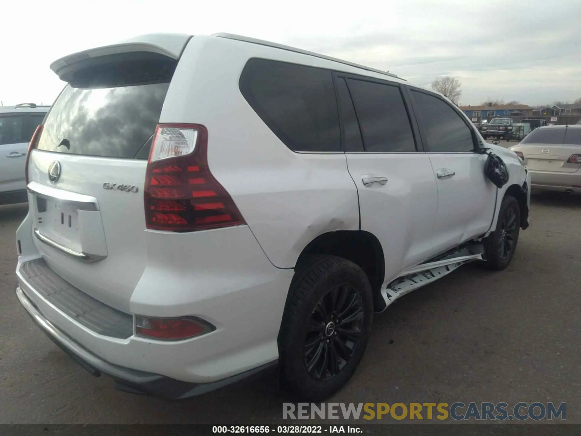 4 fotografías del automóvil dañado JTJAM7BX0M5292041 LEXUS GX 2021