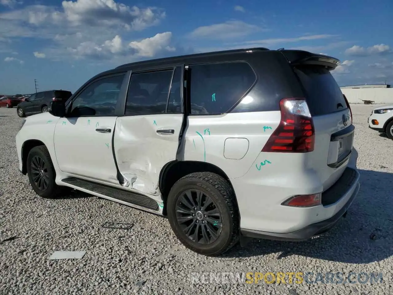 2 fotografías del automóvil dañado JTJAM7BX0M5295263 LEXUS GX 2021