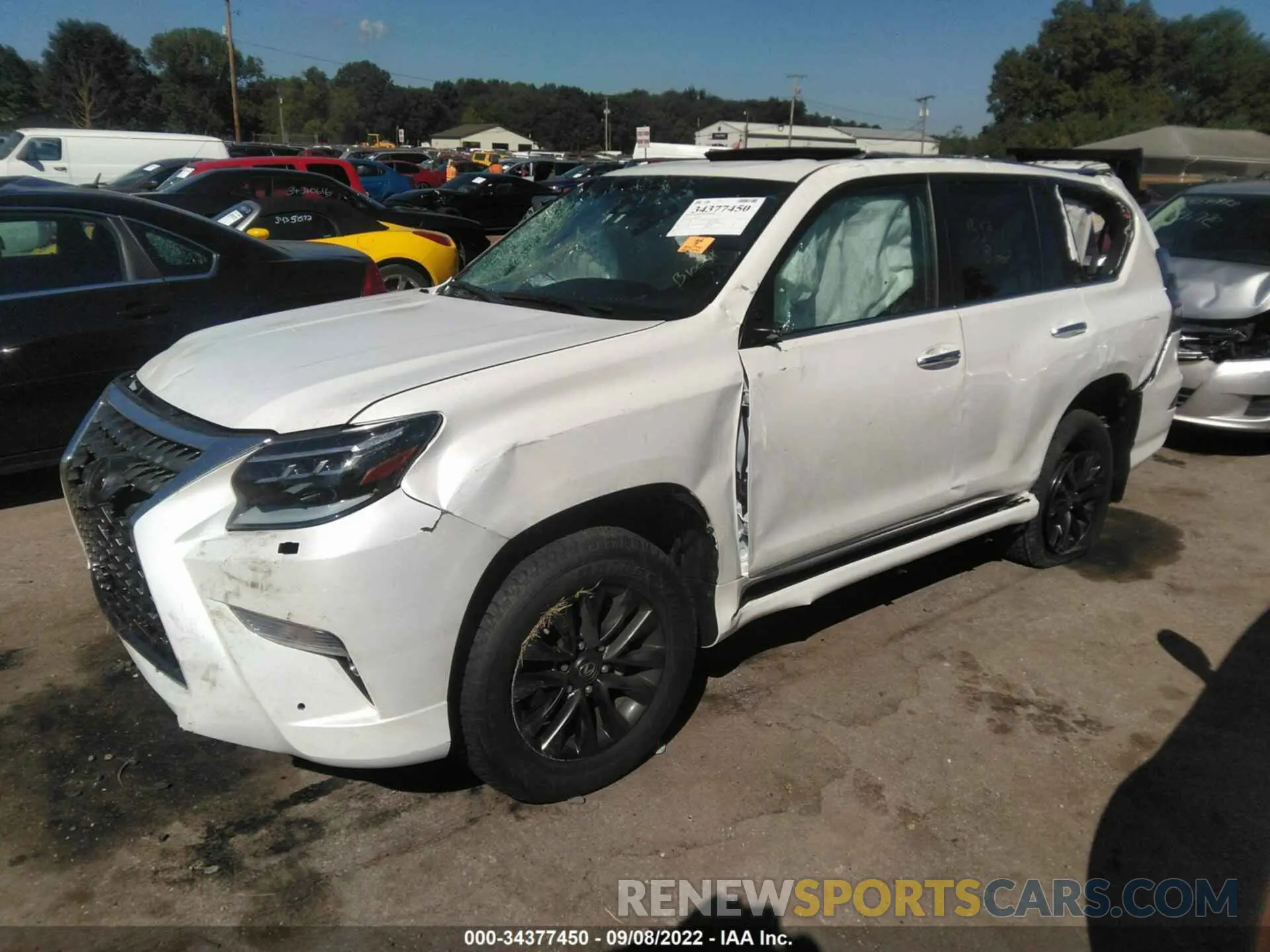 2 fotografías del automóvil dañado JTJAM7BX0M5297515 LEXUS GX 2021