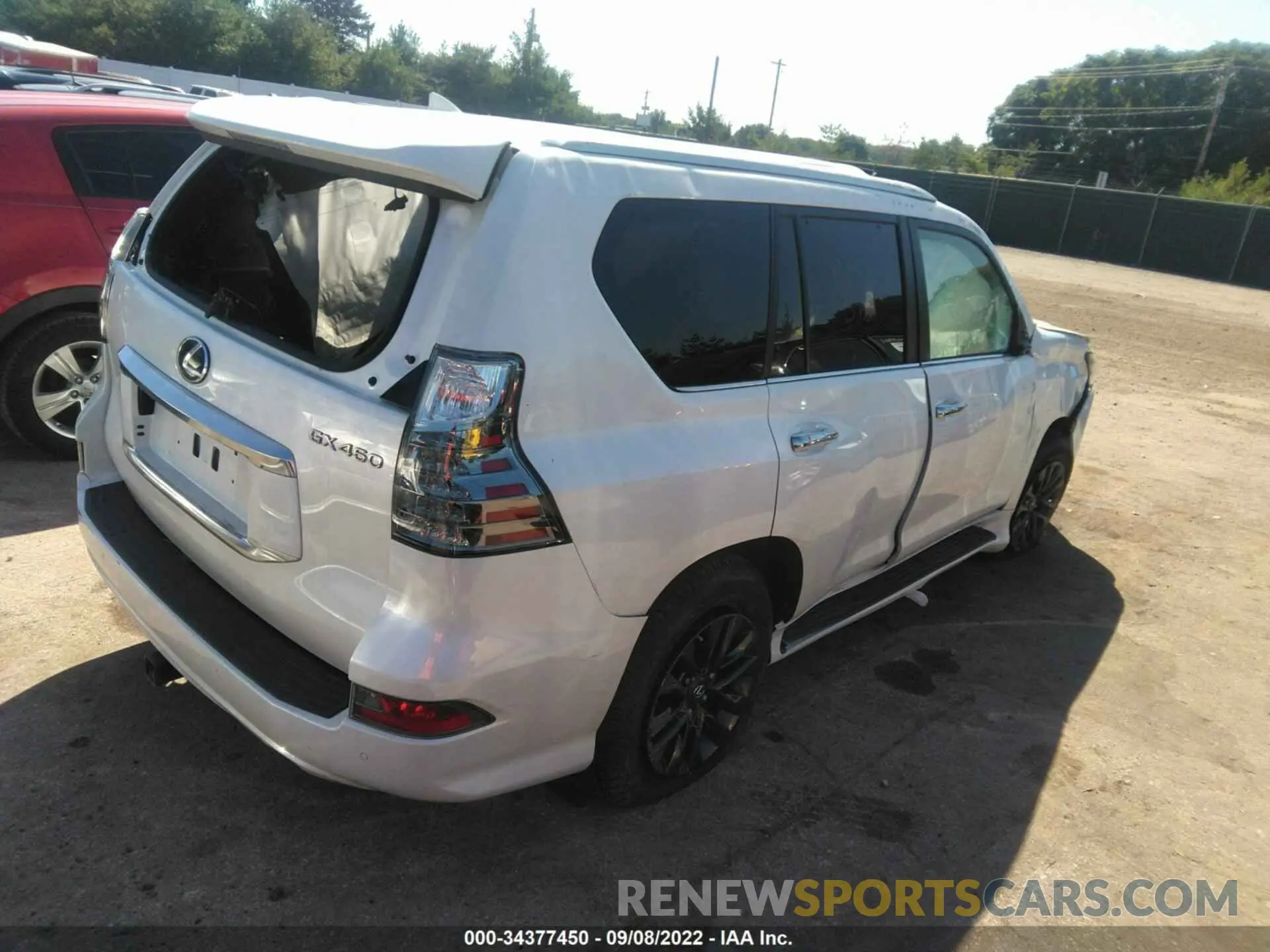 4 fotografías del automóvil dañado JTJAM7BX0M5297515 LEXUS GX 2021