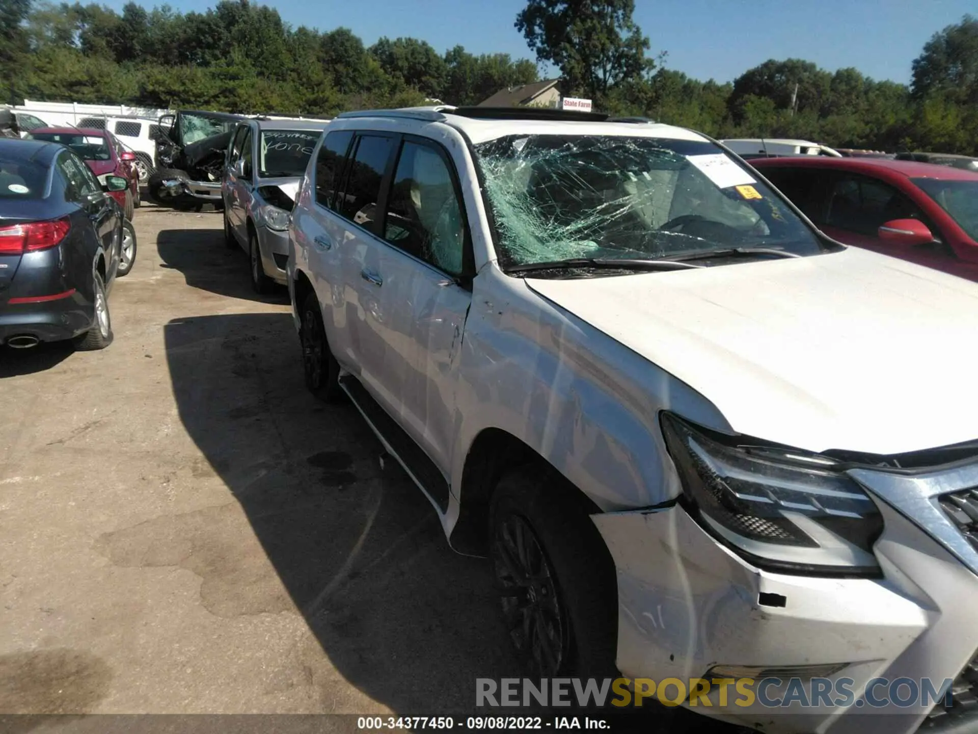 6 fotografías del automóvil dañado JTJAM7BX0M5297515 LEXUS GX 2021