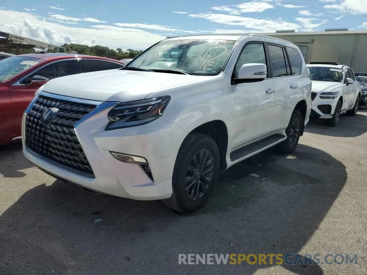 2 fotografías del automóvil dañado JTJAM7BX0M5303121 LEXUS GX 2021