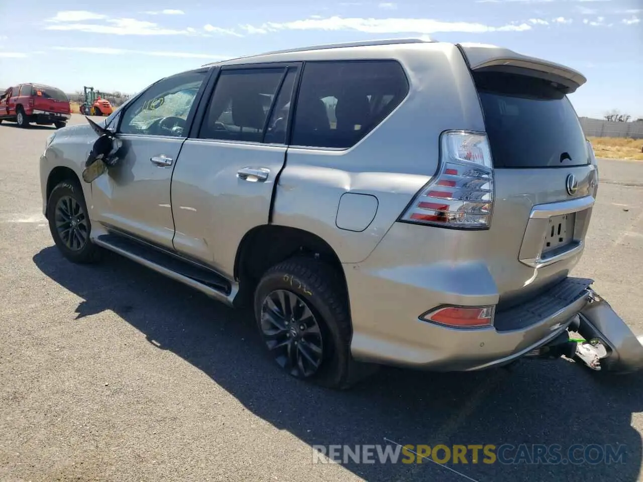 3 fotografías del automóvil dañado JTJAM7BX0M5304558 LEXUS GX 2021