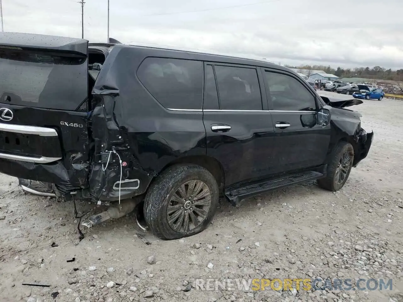 3 fotografías del automóvil dañado JTJAM7BX1M5274843 LEXUS GX 2021