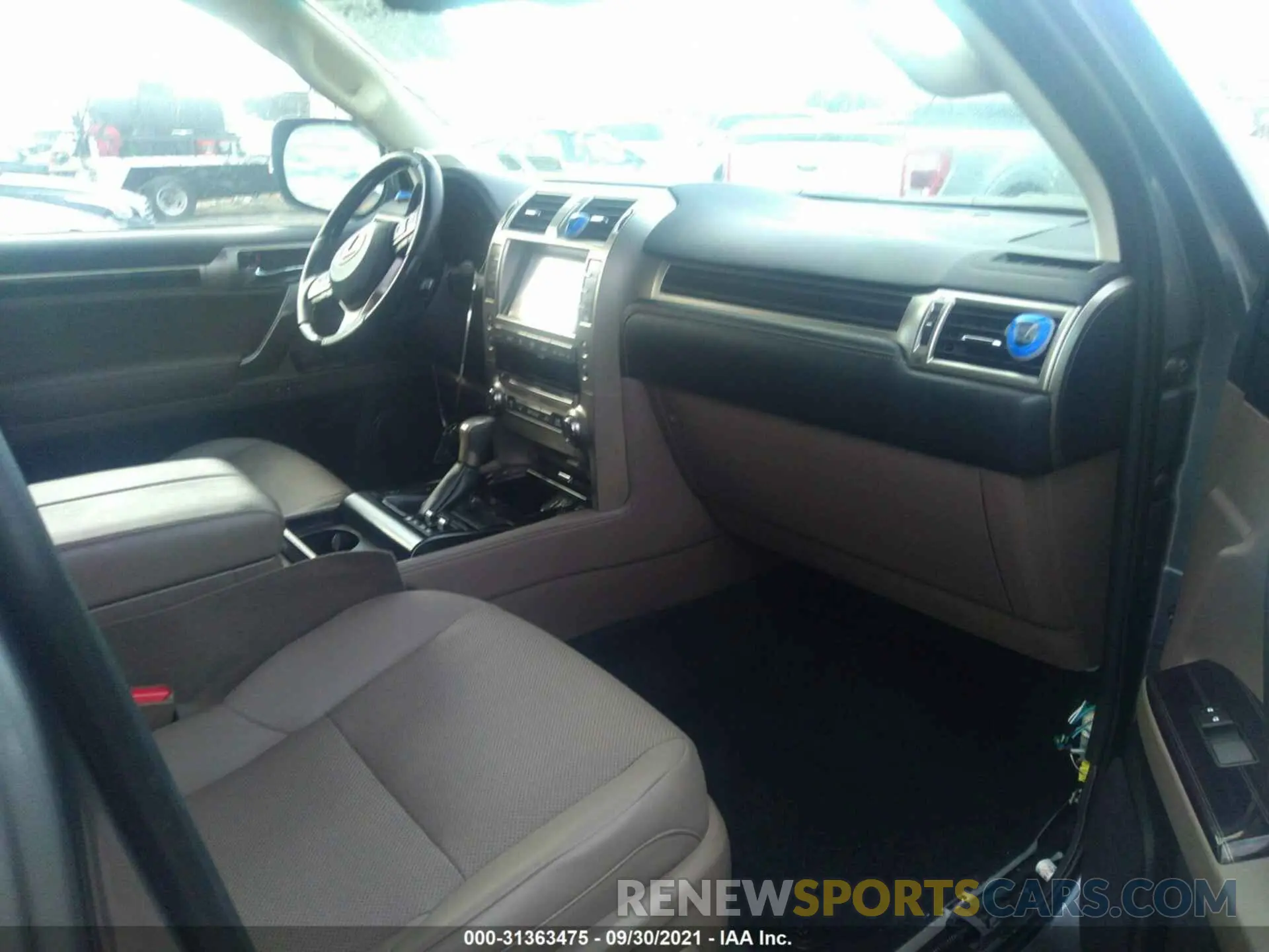 5 fotografías del automóvil dañado JTJAM7BX1M5278035 LEXUS GX 2021
