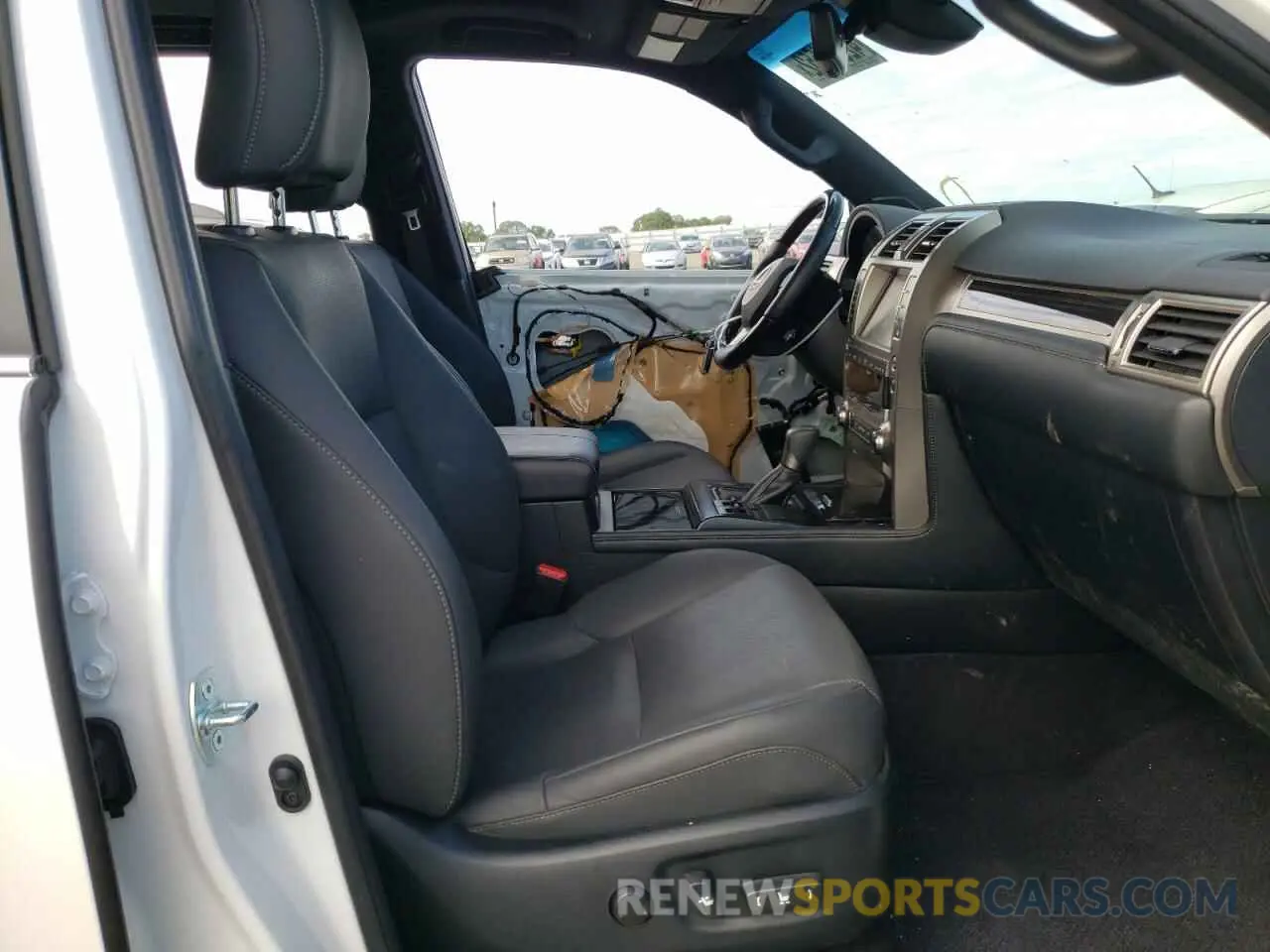 5 fotografías del automóvil dañado JTJAM7BX1M5286507 LEXUS GX 2021