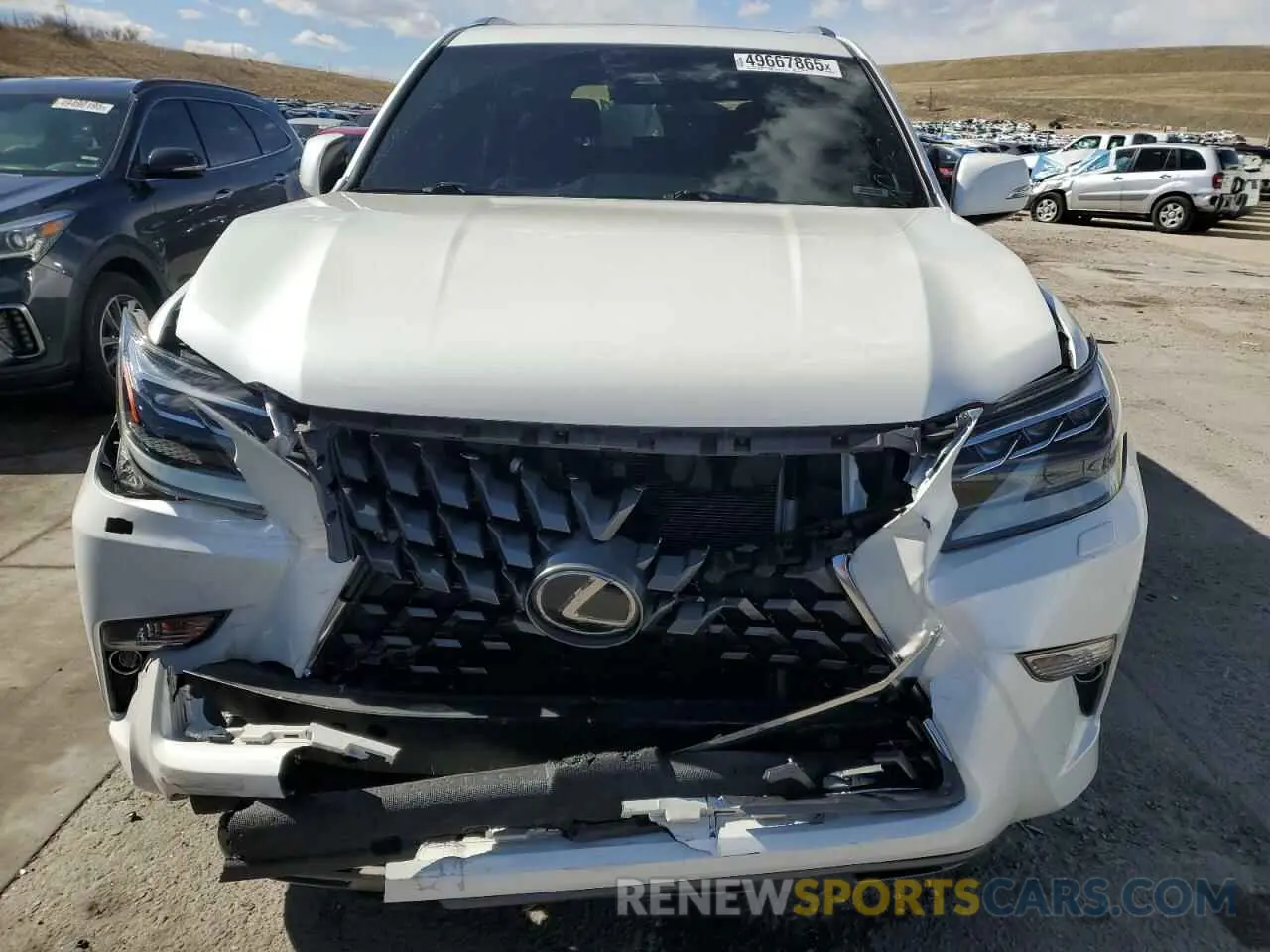 5 fotografías del automóvil dañado JTJAM7BX1M5287463 LEXUS GX 2021