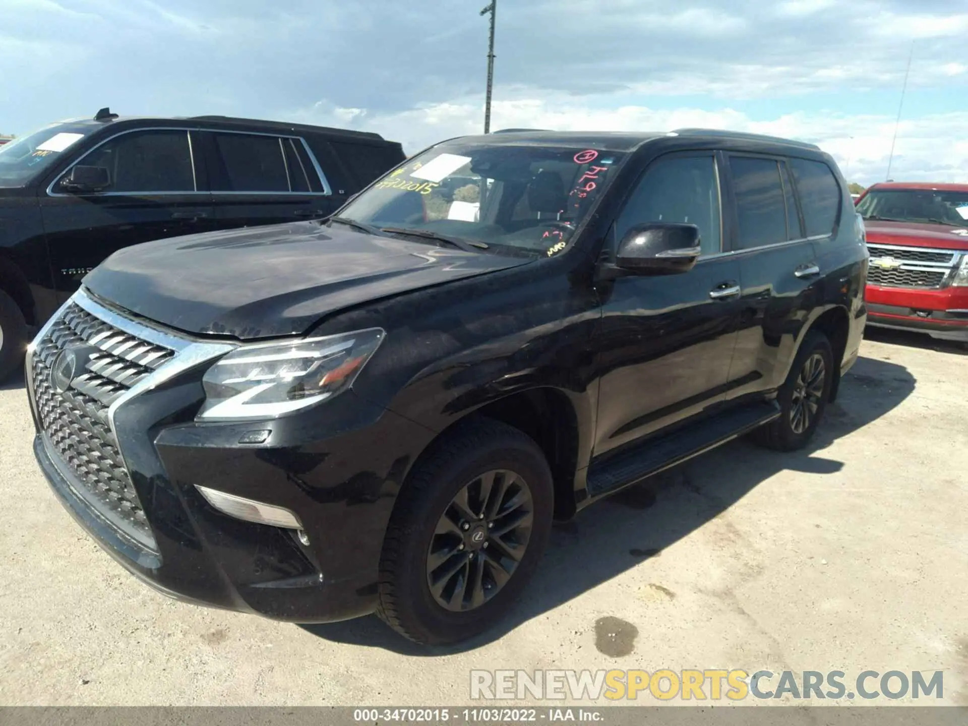 2 fotografías del automóvil dañado JTJAM7BX1M5292047 LEXUS GX 2021