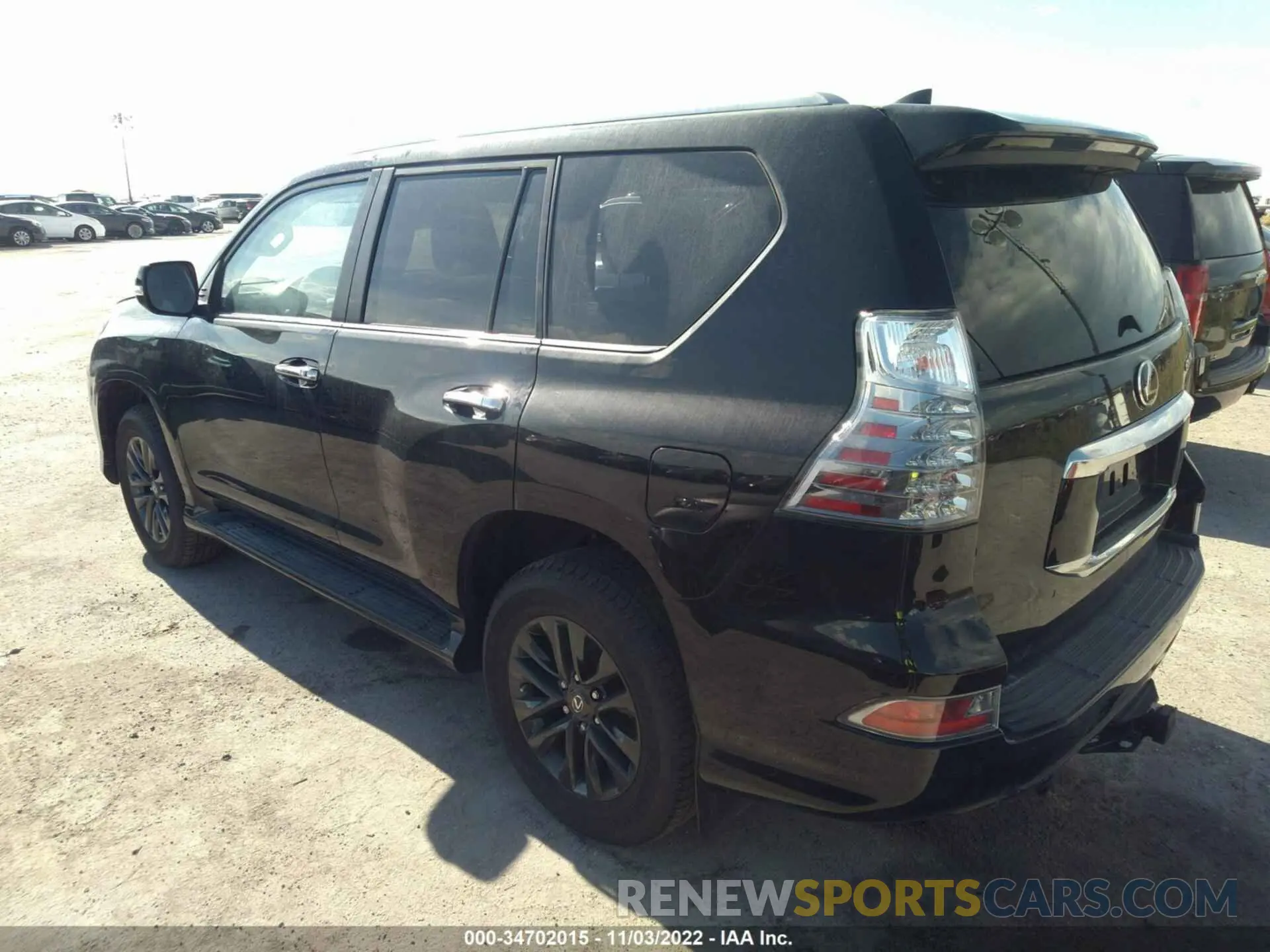 3 fotografías del automóvil dañado JTJAM7BX1M5292047 LEXUS GX 2021