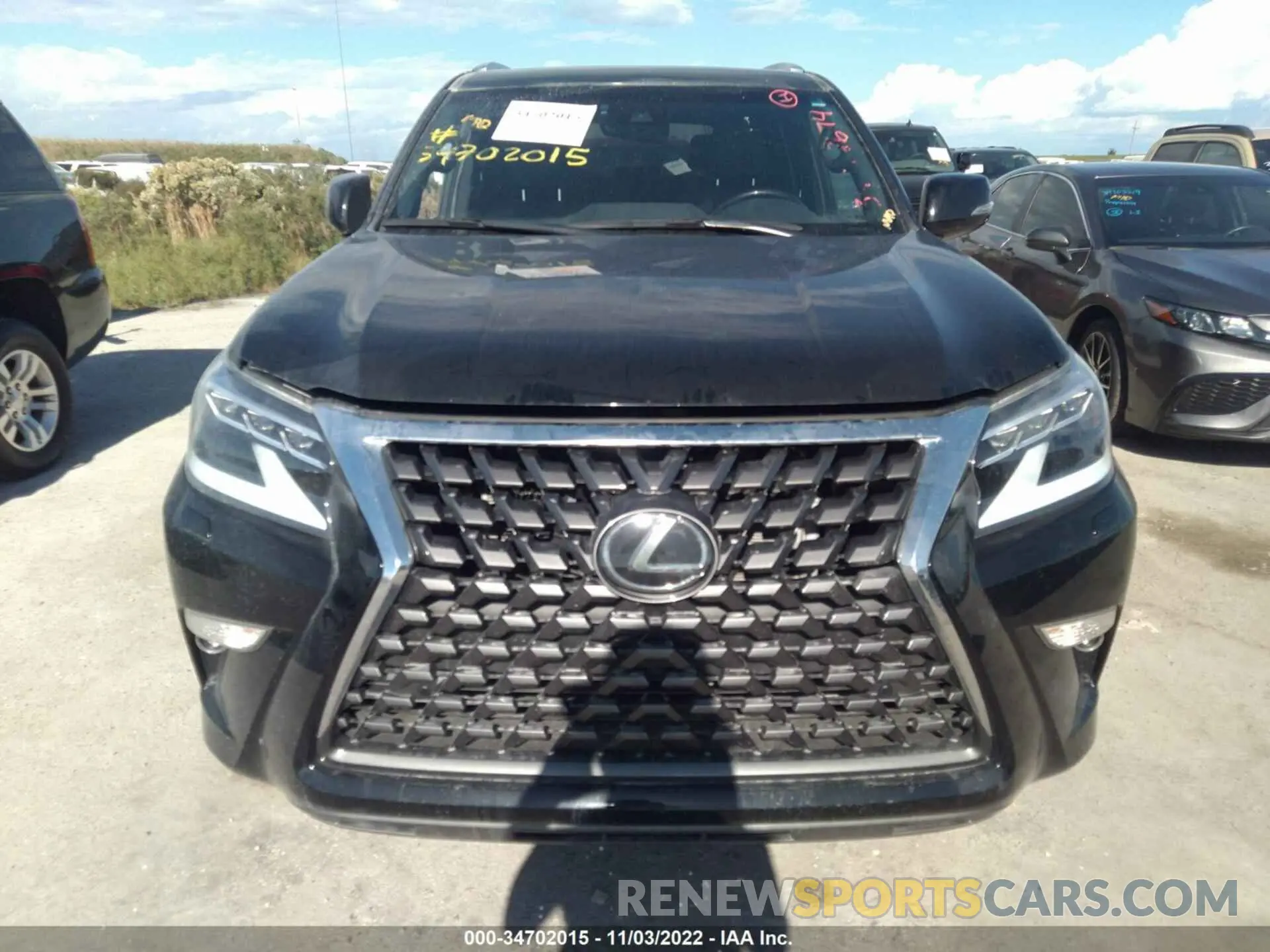 6 fotografías del automóvil dañado JTJAM7BX1M5292047 LEXUS GX 2021