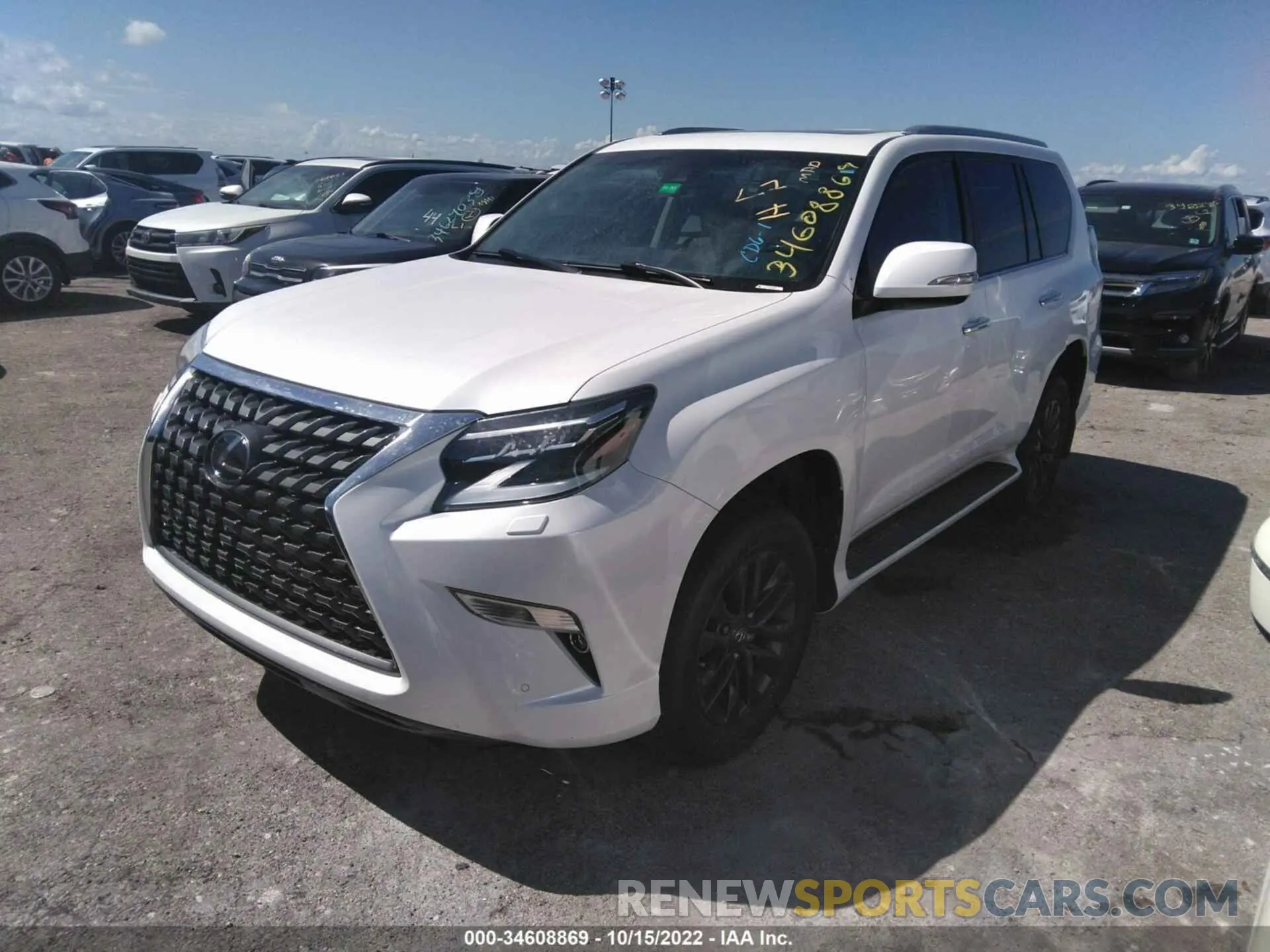 2 fotografías del automóvil dañado JTJAM7BX1M5292632 LEXUS GX 2021