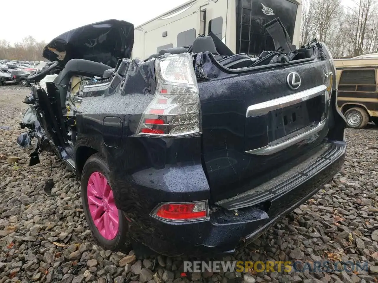 3 fotografías del automóvil dañado JTJAM7BX1M5295241 LEXUS GX 2021