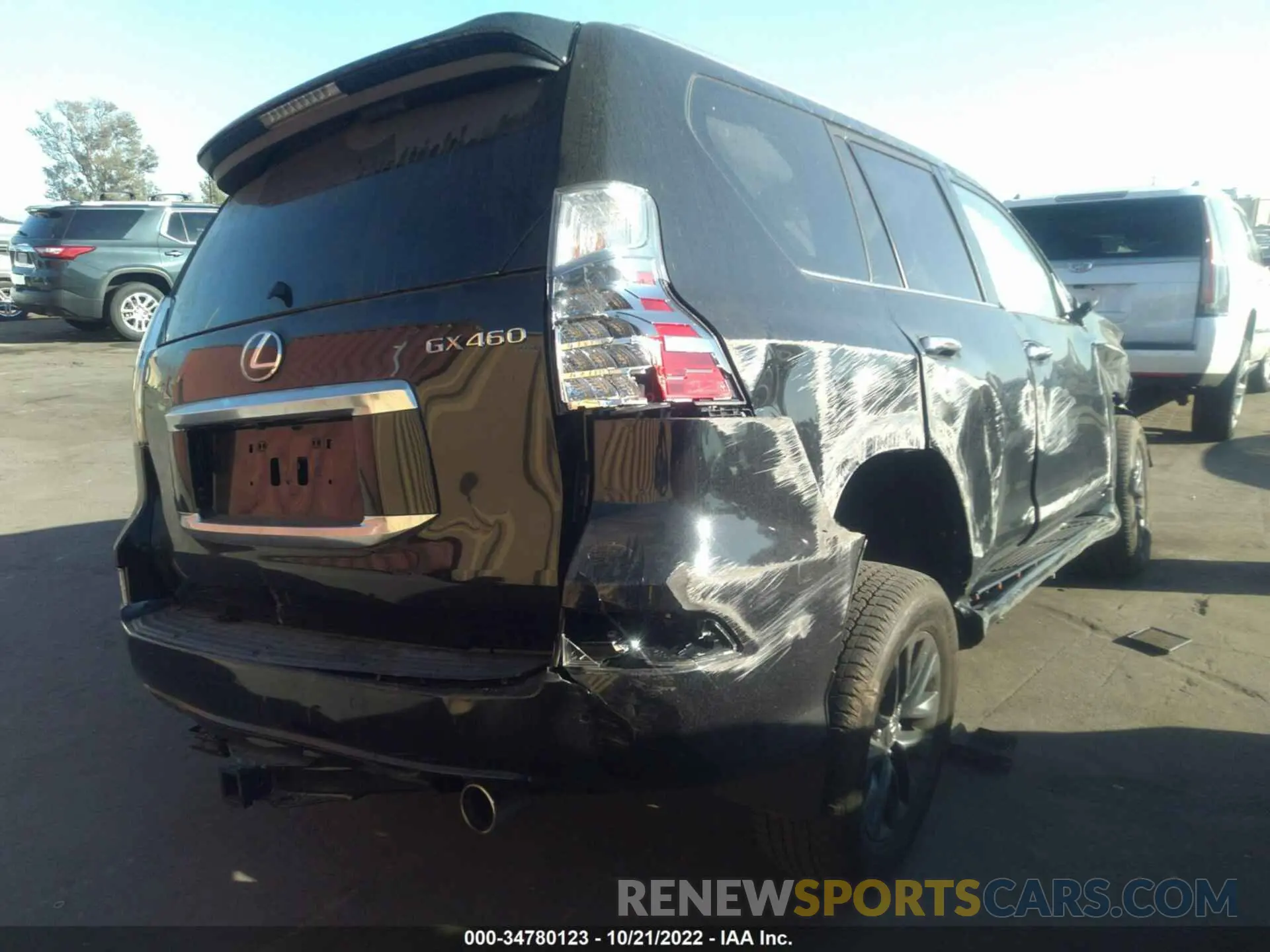 4 fotografías del automóvil dañado JTJAM7BX1M5300180 LEXUS GX 2021